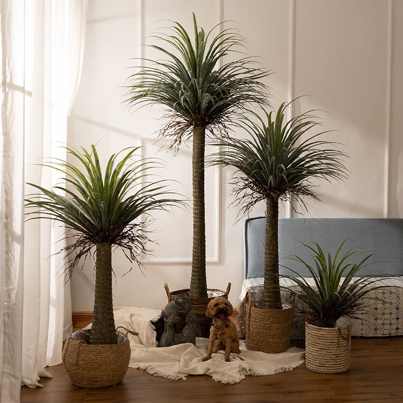 Large simulation fake blood tree pot pot view indoor living room floor green plant landscape decoration