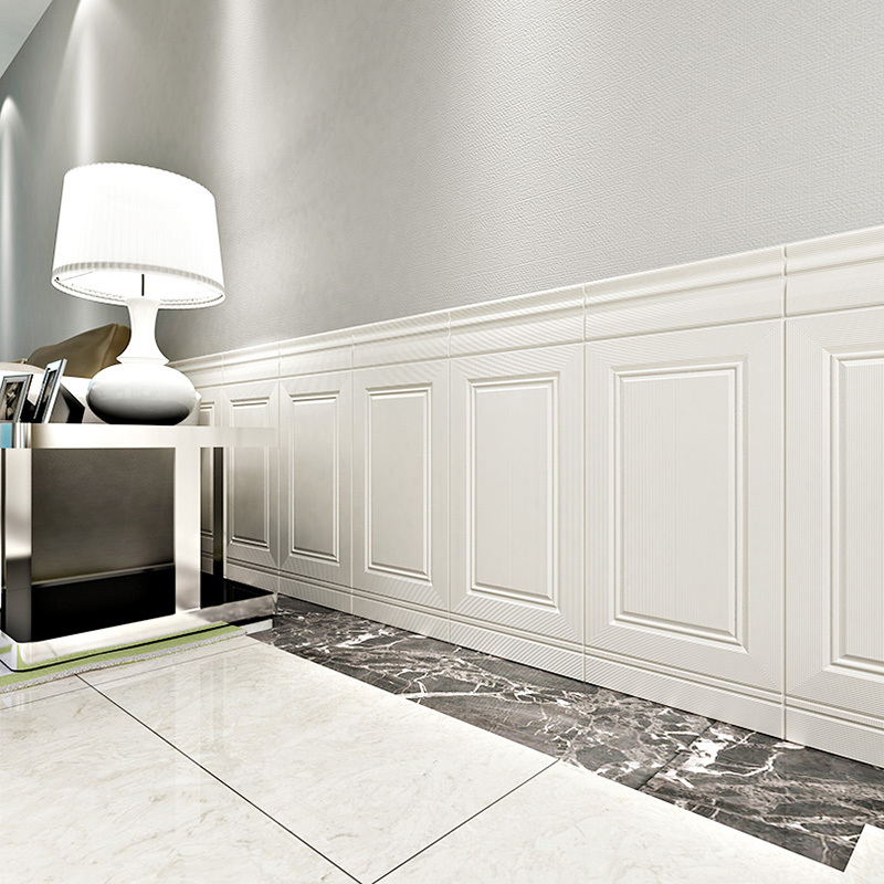 3D Stereo Wall Stickers Self-Adhesive Wall Panels Waterproof Anti-Collision Wall Stickers Soft Decorative Foam Wallpaper