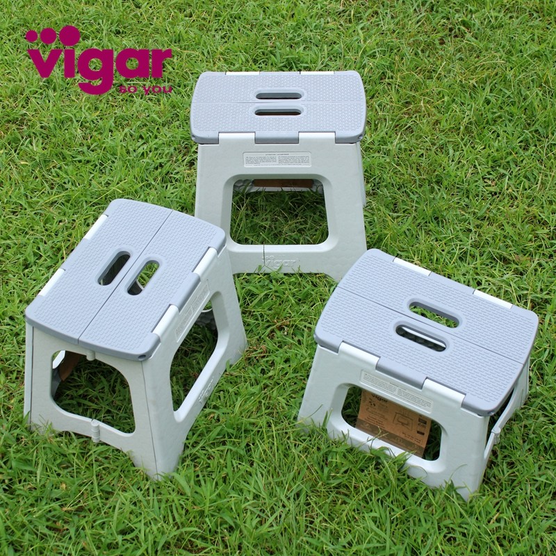 Vigar Vigar's new folding stool adult children's home modern portable plastic small stool outdoor export
