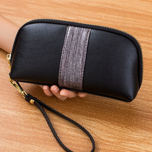 Длинный бумажник, цепочка с молнией, модная маленькая сумка клатч, мобильный телефон, универсальный кошелек, монеты