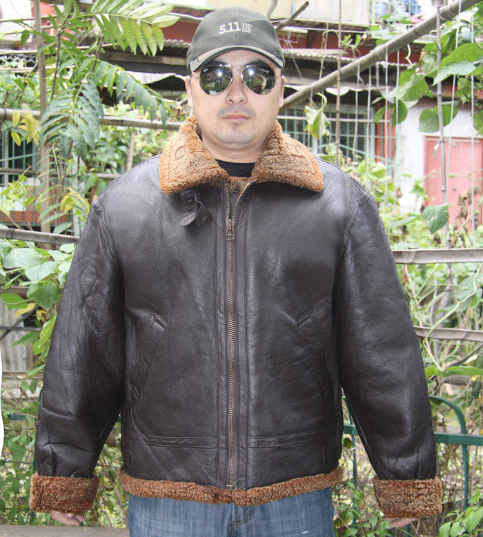 B3 Flying Jacket B3 Leather Jacket Fur Leather Jacket Flying Leather Jacket