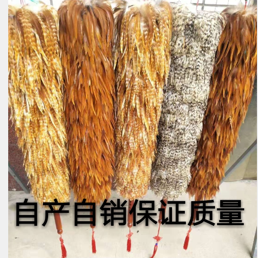 Chicken feathers (self-produced and sold) telescopic non-hair loss high-grade wooden handle encryption can be washed for family cars