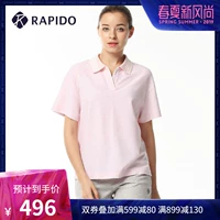 RAPIDO Hàn Quốc Samsung Đầu hè Sản phẩm mới Áo thể thao nhẹ và thoải mái cho nữ Áo sơ mi POLO CP9242P00 - Áo polo thể thao áo polo mlb