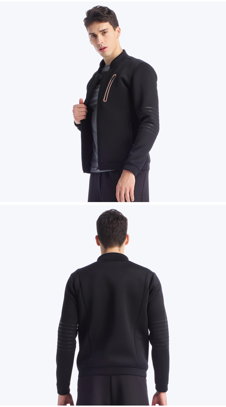 RAPIDO Ramp mùa xuân và mùa thu nam đứng cổ áo Zipper Comfort Thoải mái thể thao Áo khoác xe máy thông thường - Áo khoác thể thao / áo khoác áo khoác thể thao nữ
