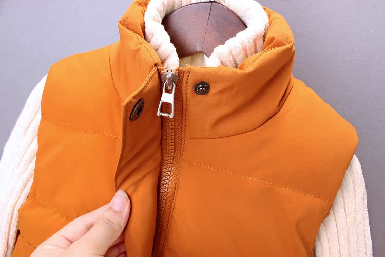 Áo vest bé trai dày 2018 mới cho bé xuống áo bông thủy triều phiên bản Hàn Quốc cho bé mùa thu đông áo khoác trẻ em hàng chuẩn