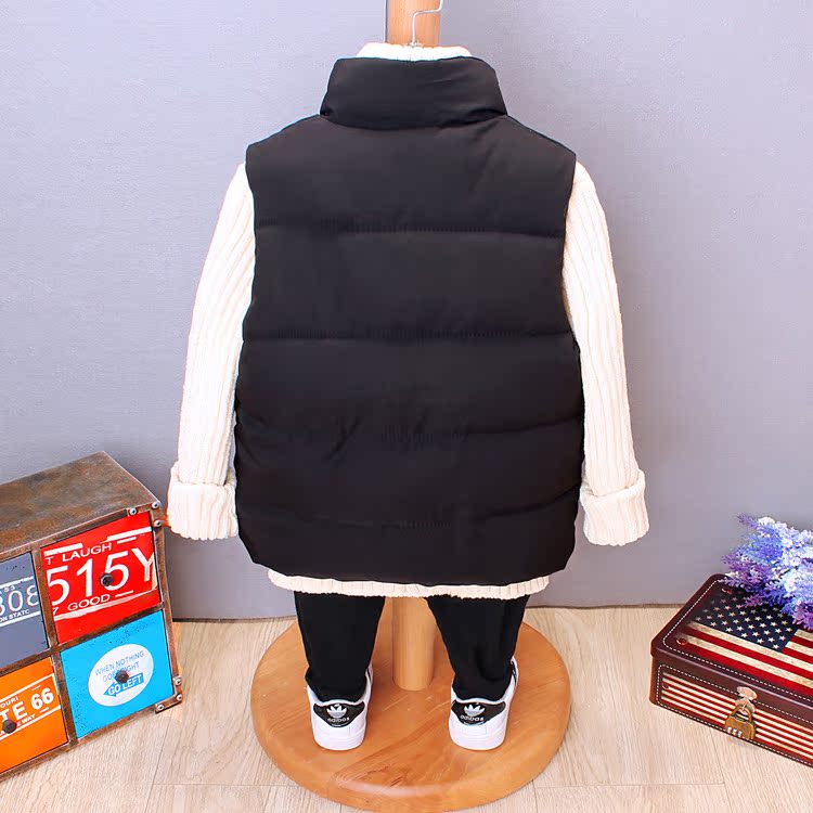 Quần áo trẻ em cotton xuống phiên bản mới của Hàn Quốc mùa thu đông áo quần trẻ em