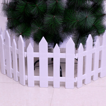 Christmas Tree Fence Sheet Fence Emulation Christmas Decorations PVC Plastic Fence Tree Fencing Scene Decoration Props