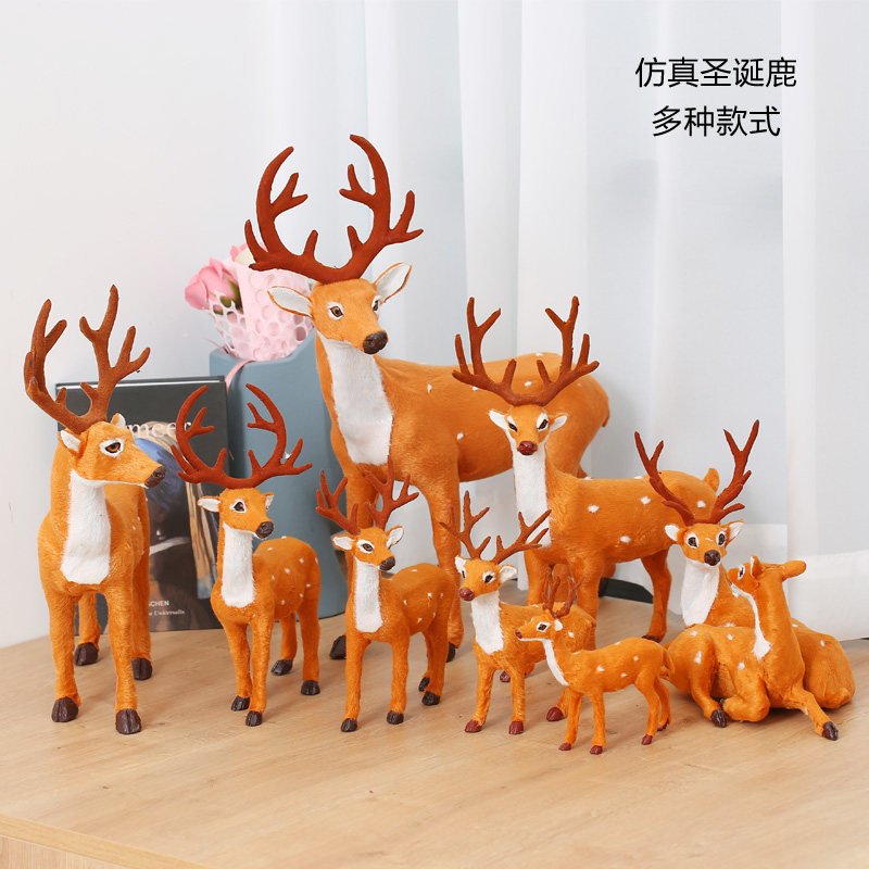 Simulation of Christmas Deer Douglas Showcase Windows Maid Deer Process Reindeer for Elk Christmas Decoration