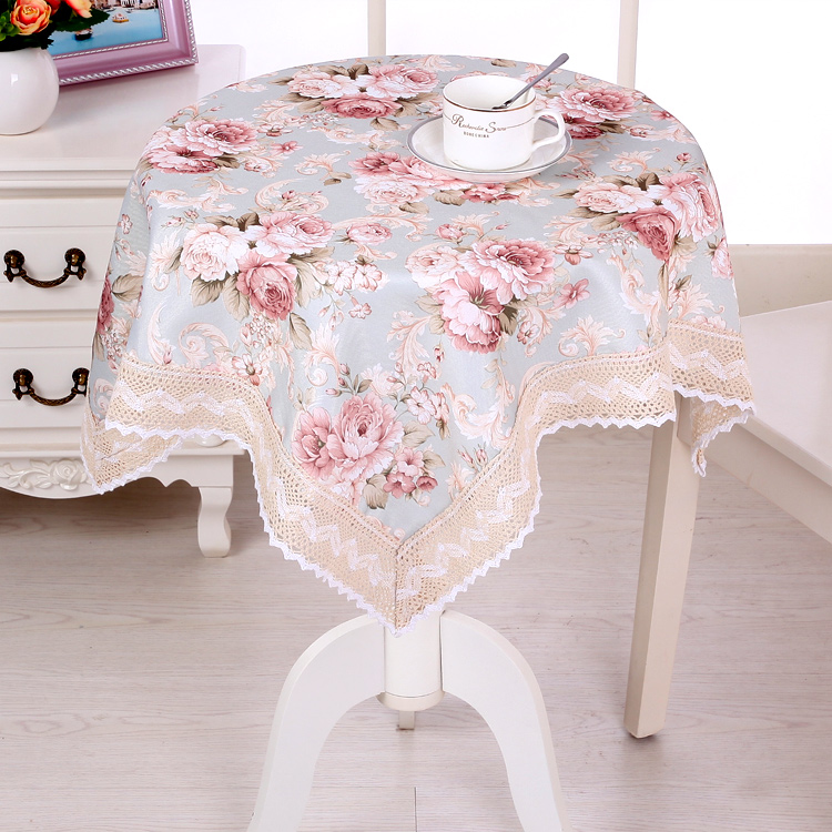 Cao cấp vườn trà bảng bảng vải Bubu nghệ thuật châu Âu chữ nhật ren hoa nhỏ bàn tròn vải khăn dày đa mục đích - Khăn trải bàn khăn trãi bàn