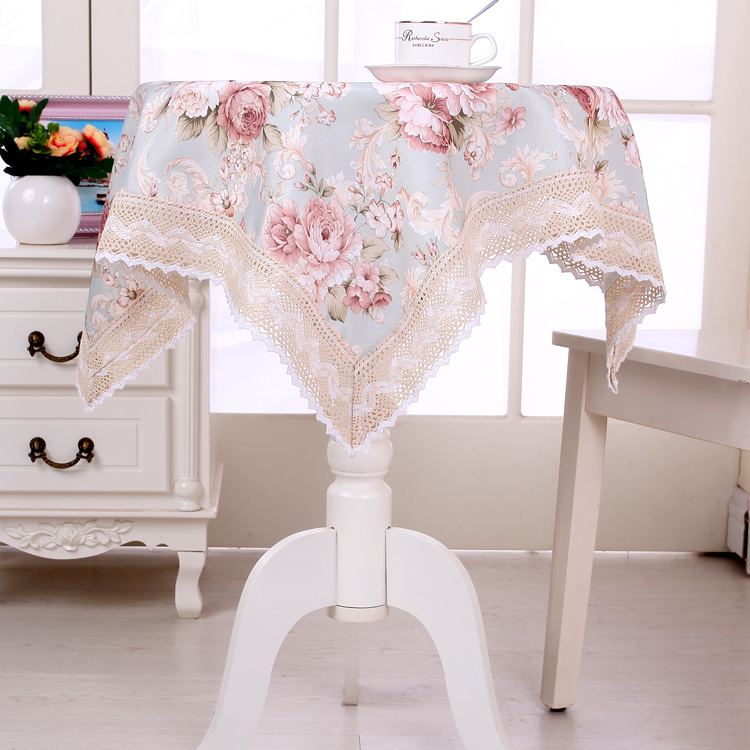 Cao cấp vườn trà bảng bảng vải Bubu nghệ thuật châu Âu chữ nhật ren hoa nhỏ bàn tròn vải khăn dày đa mục đích - Khăn trải bàn khăn trãi bàn