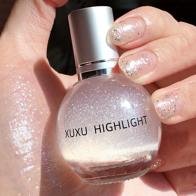 Liquid water light muscle small bulb diamond high light liquid body face eye headlining Silkworm Makeup Precondition Bright Liquid Sparkling Pearls