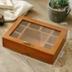 Акриловая деревянная коробка с девятью сетками