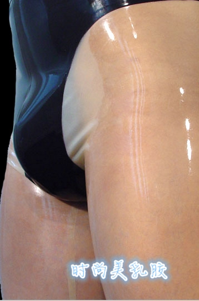 Transparent Latex Shorts, High-Waisted Latex Knee-Length Shorts, Color-Blocked Transparent Latex Underwear, Latex Swim Trunks Transparent Latex Shorts, High-Waisted Latex Knee-Length Shorts, Color-Blocked Transparent Latex Underwear, Latex Swim Trunks