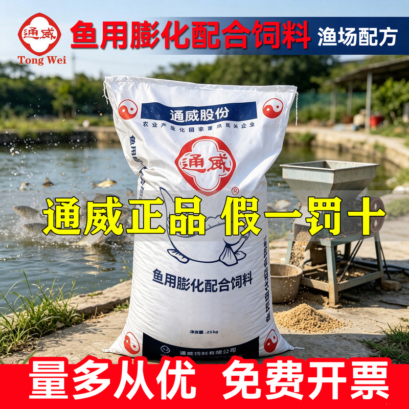 Tongwei Fish Feed Pellets, High-Protein, General-Purpose for Freshwater Fish, Koi, Ornamental Fish, Black Carp, Grass Carp, and Specialized for Aquaculture Tongwei Fish Feed Pellets, High-Protein, General-Purpose for Freshwater Fish, Koi, Ornamental Fish, Black Carp, Grass Carp, and Specialized for Aquaculture