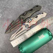 ÉTERNES EN ACIER ÉTERNEL LAME DE DRAGON VITESSE DRAGON PETIT TYRAN M390 ACIER EDC EN ALLIAGE DE TITANE EXTÉRIEUR