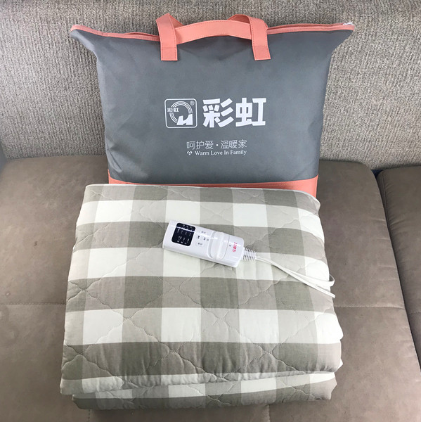 Rainbow electric blanket double double cut mite thickened pure cotton electric blanket meet water without leakage W38E timing 1 5 m