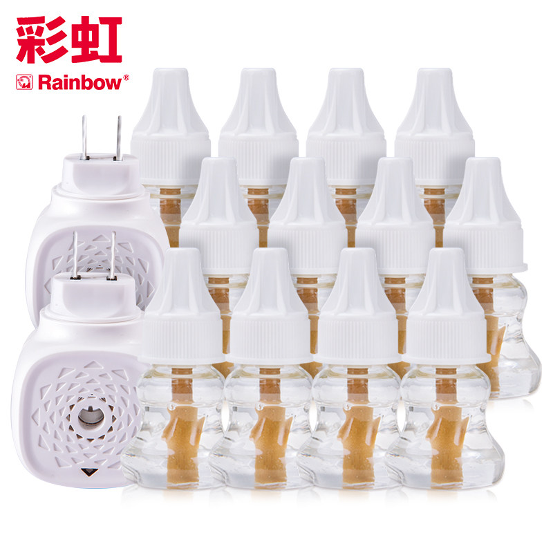 Rainbow Electric Mosquito-repellent 12 bottles of mosquito-repellent liquid 2 Mosquito Repellent Tasteless Baby Pregnant Woman Mosquito Repellent Mosquito-mosquitzer Home