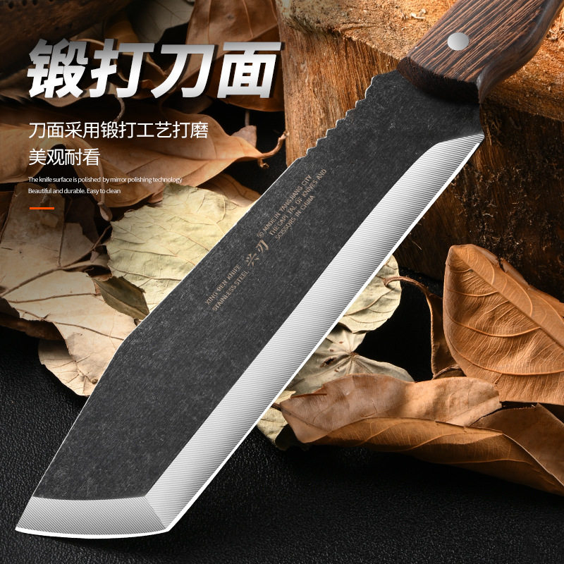 阳江厂家多功能户外锋利砍柴刀：锻造工艺与便携设计的完美结合！-其他刀-淘宝百科网