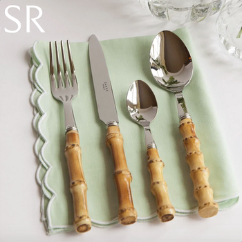 French sabreparis bamboo stainless steel tableware