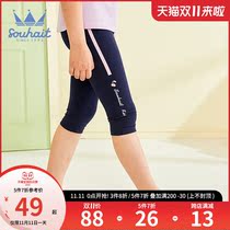 Childrens clothing pants girls leggings 2021 summer new comfortable soft elastic breathable Capri pants Leisure
