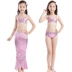 Nàng tiên cá Tail Quần áo cho bé gái Real Under Under Split Spa Spa Set Baby Bikini Trẻ
