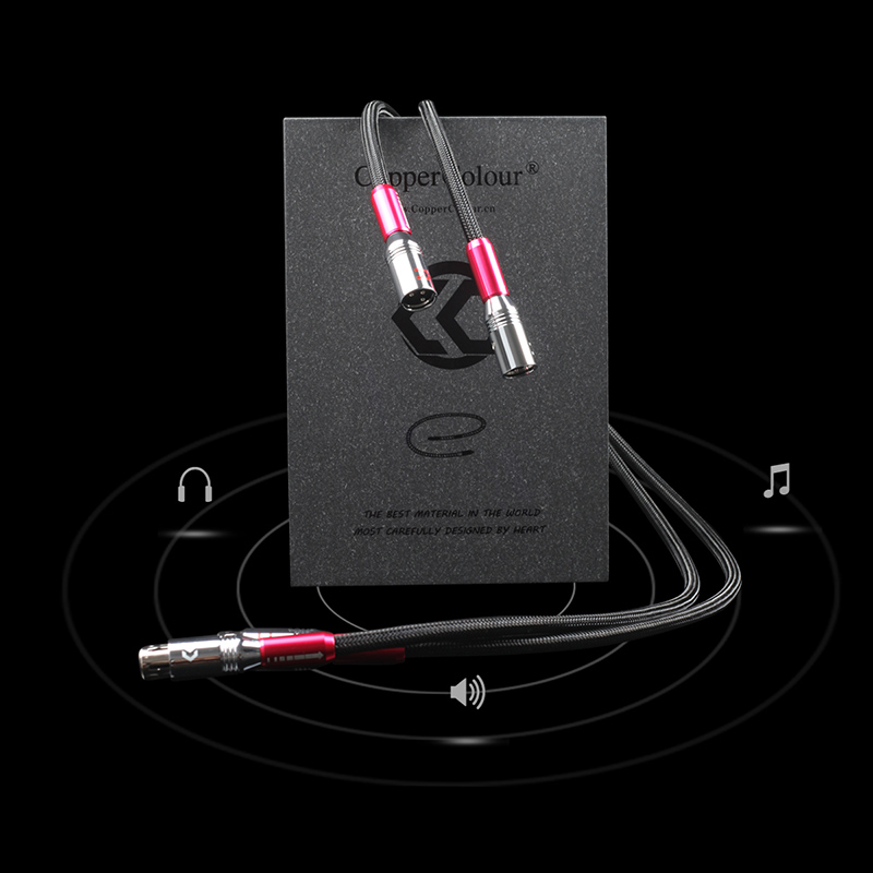 Bronze Copper Colour Beryllium Silver Alloy XLR XLR Balanced Signal Cable Lotus RCA Audio Signal Cable