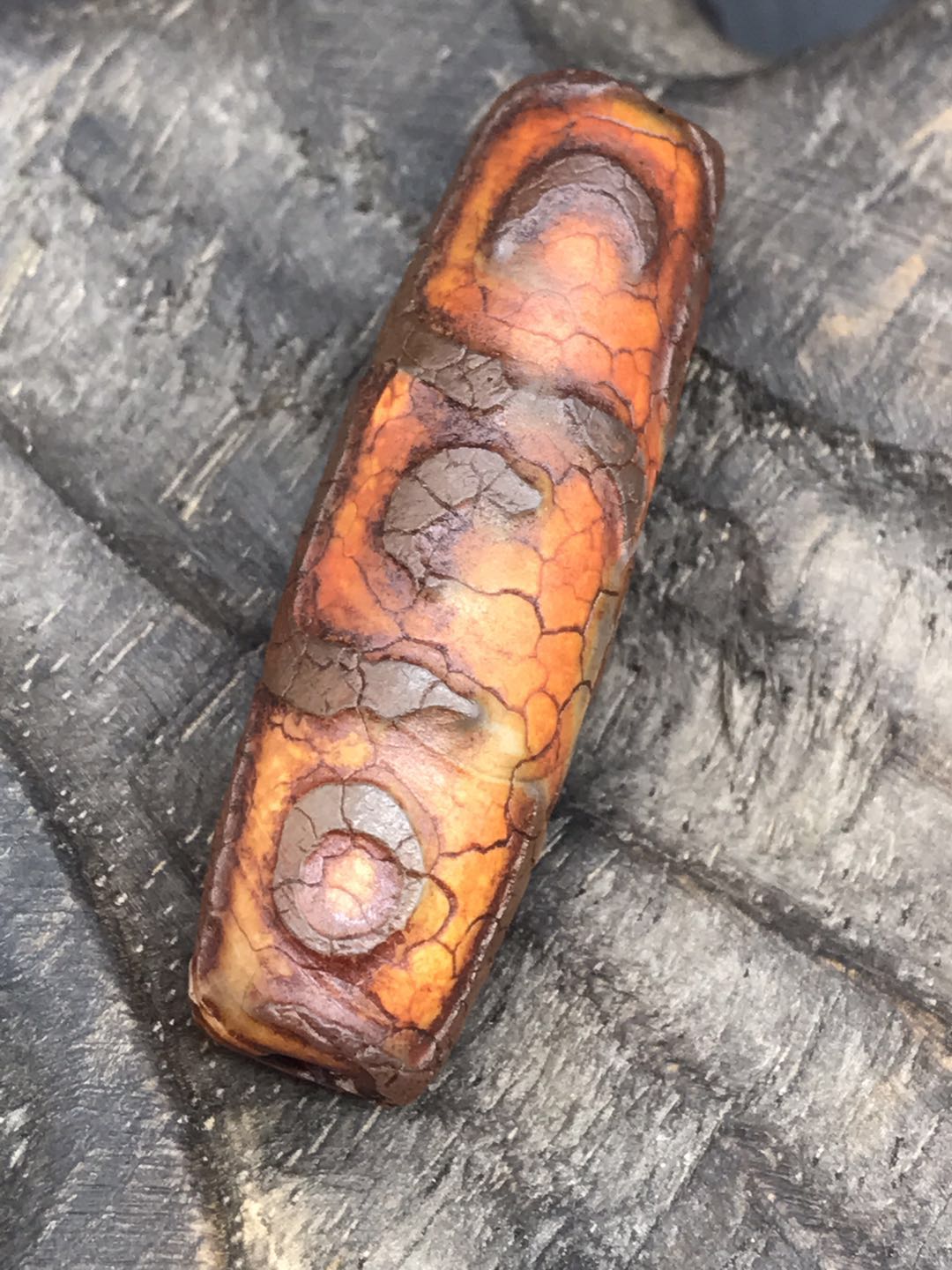 Tianzhu pendant Tantric nine-eyed Tianzhu Antique Tianzhu Oversized Tianzhu Tibetan decoration Ancient beads send certificate