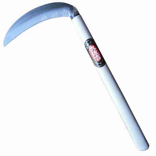 Jiuzoji Stainless Steel 180 Long Sickle Day Style Hoe Grass Sickle Japan Cut Grass Cutter Gardening Agricultural Tool