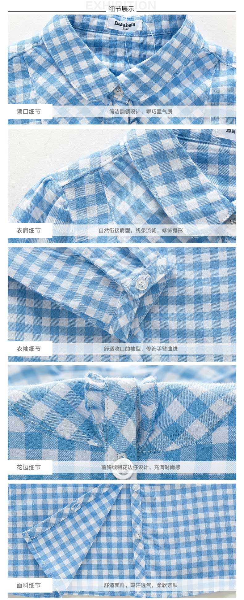 Chemise fille à manche longue - Ref 2088823 Image 19