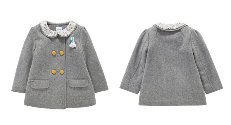 Manteau pour fille en mélange - Ref 2162115 Image 12