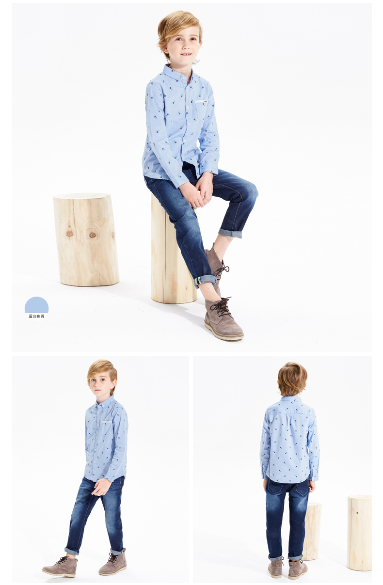 Chemise garcon à manche longue - Ref 2081770 Image 13