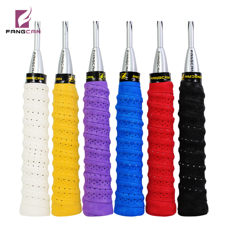 Frosted keel hand glue badminton racket dry non-slip handle leather wrapped tied sweat belt fishing rod 5 pieces