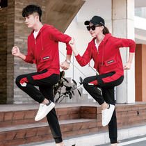 Spring and autumn season 361 lovers sports suit Mens Jordan Noo Leisure tracksuit Korean version matched with hoodie-shirt jacket