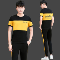Summer 361 Sport suit Men and women Mens dress Jordan Noo casual wear Two sets of Korean version pure cotton short sleeve collage
