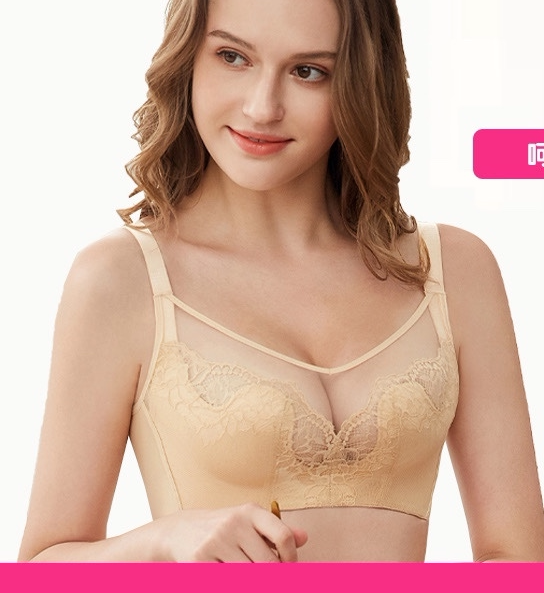Princess Druan's Energetic and Versatile Lace-Trimmed Sexy Shaping Bra, Original with Tags