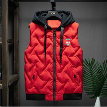 Liverpools new thickened autumn and winter hooded vest vest jacket Liverpool fan supplies souvenirs