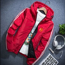 Guangzhou Evergrande fan jacket Evergrande Guangzhou Evergrande autumn and winter thickened cotton jacket jacket sweater men and women