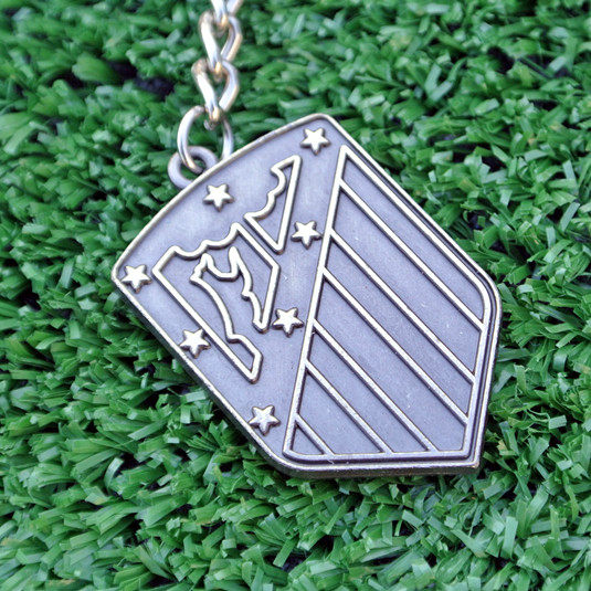 Atletico Madrid Atletico Madrid fan supplies Souvenirs Atletico Madrid retro logo Metal keychain charm