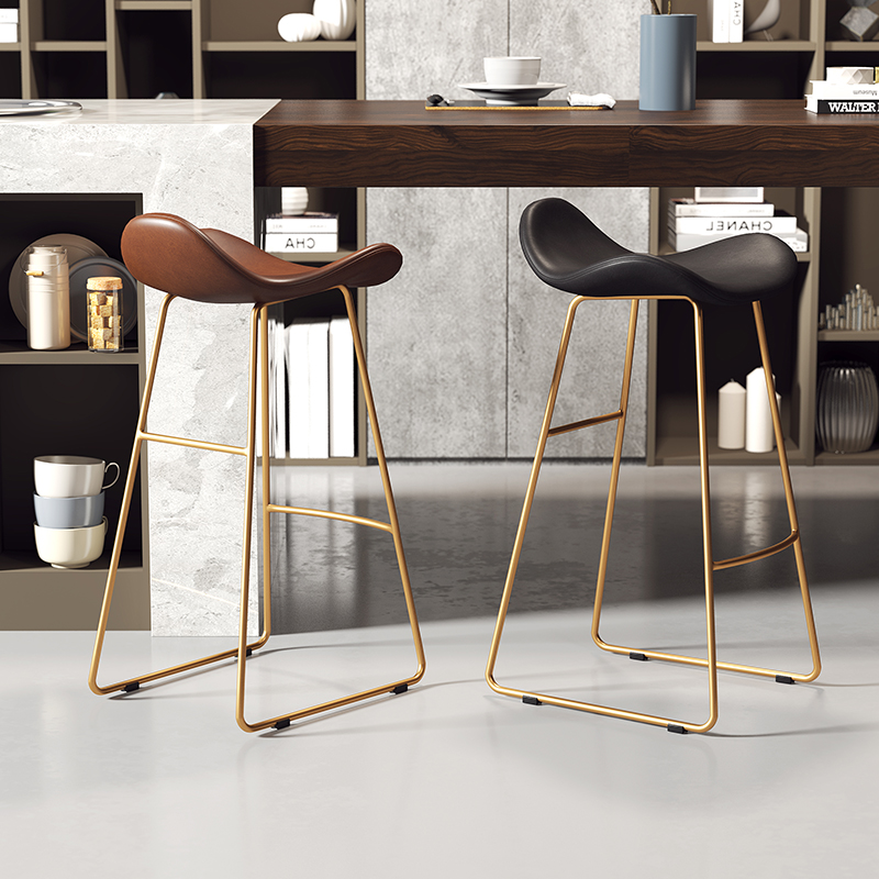 Nordic bar chair creative modern minimalist bar stool front desk seat leisure milk tea shop cafe high chair