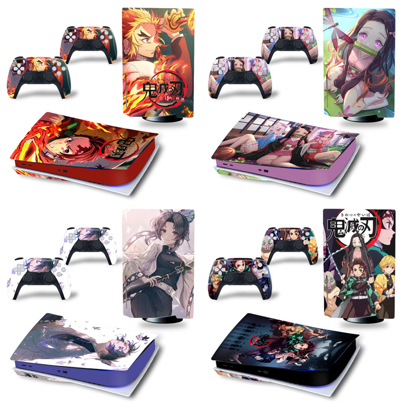 PS5 game machine sticker film Ghost blade You bean Tanjiro PS5 host sticker handle sticker Scratch-resistant