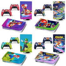 Suitable for Sony PS5 sticker film optical drive version digital version PS5 host controller sticker Mario Crash Bandicoot