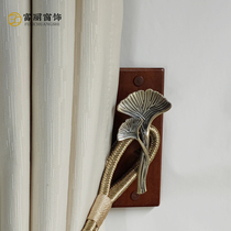 New Chinese Curtains Free of punch hooks Modern solid wood Wall hooks Curtains Fixed Wall Hook fastening ropes Furling Hook