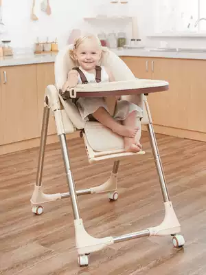 Baby dining chair Folding children's dining chair Multifunctional infant seat Portable learning to sit and eat Home bb dining table