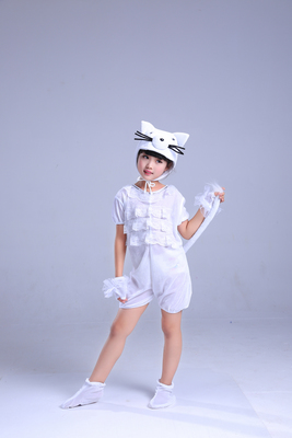 Mèo Ba Tư biểu diễn quần áo trẻ con mèo con nhảy trang phục hoạt hình mèo nhảy học mèo gọi là trẻ em trang phục động vật quần áo trẻ em hàn quốc