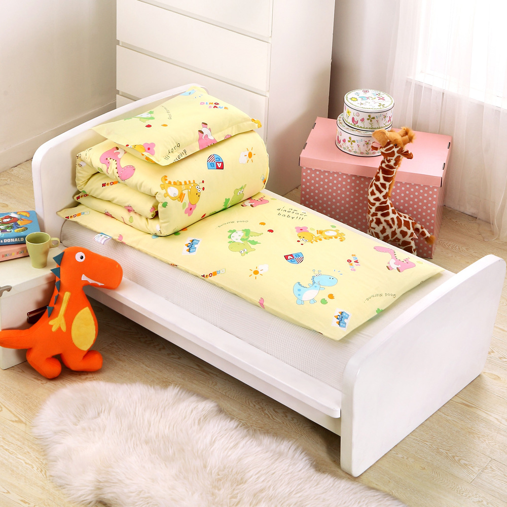 Tùy chỉnh mẫu giáo quilt ba mảnh mẫu giáo nap bộ đồ giường cotton trẻ em bộ đồ giường sáu bộ của trẻ em bộ đồ giường