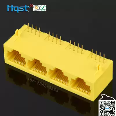 RJ45 connector Long version non-screen without light without network filter 1*4mm crystal head network interface socket