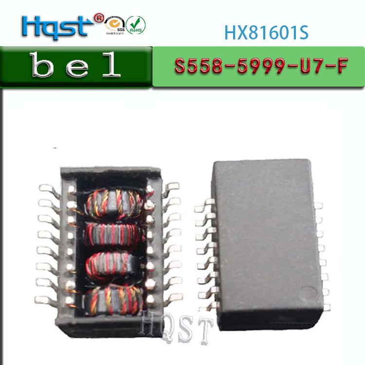 S558-5999-U7-F bel 100 trillion single-mouth industrial grade wide temperature network Internet interface isolation filtering transformer