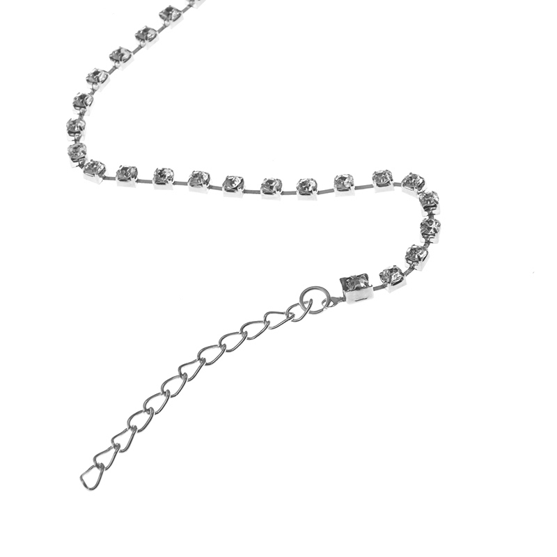 Châu Âu và Mỹ đơn giản rhinestone đùi chuỗi vòng chân vòng đeo tay vòng chân sáng bóng hàng duy nhất móng vuốt chuỗi cơ thể chuỗi phụ kiện đồ trang sức
