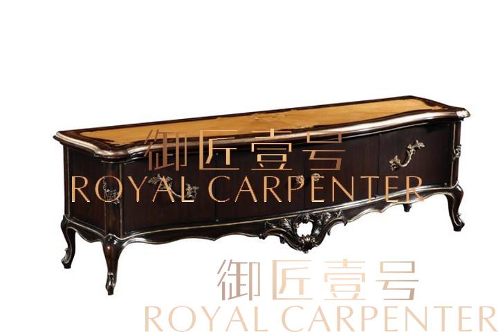 Royal 壹 Đồ nội thất tân cổ điển châu Âu làm bằng gỗ rắn chạm khắc ghế sofa phòng khách trở lại một số bàn điều khiển - Bàn / Bàn bàn ghế gỗ