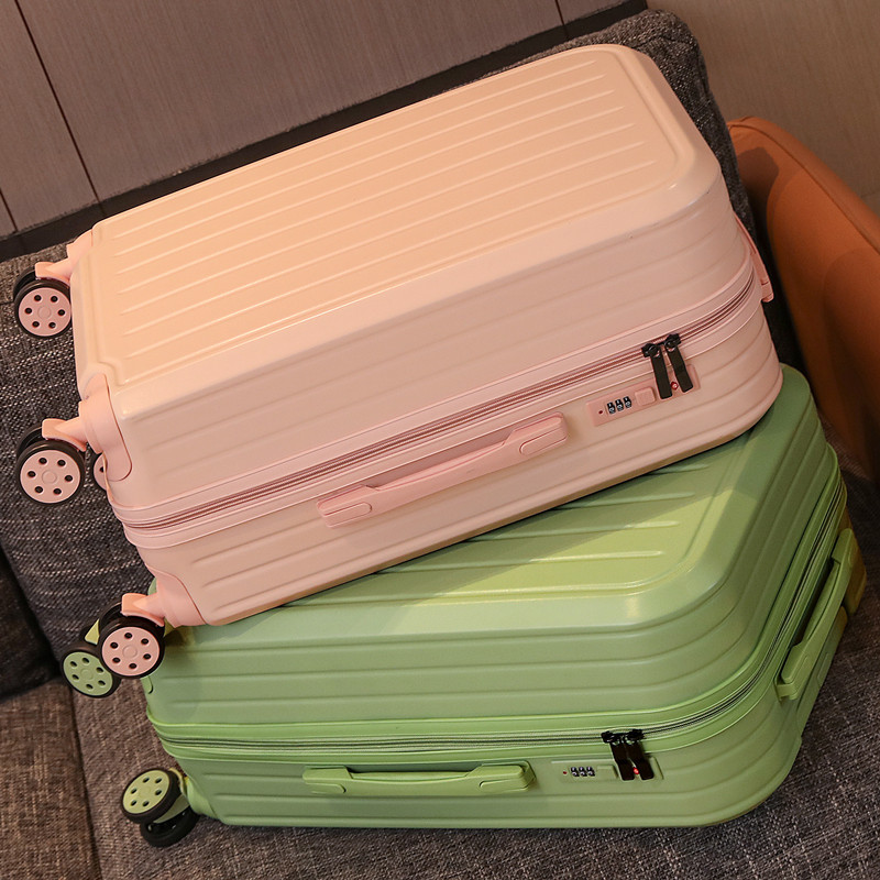Han Han edition in luggage bag bag 24 inch password box woman strong durable pan - round 28 pull - rod suitcase